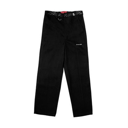 WHITE TWILL PANTS - LIV IN MILLE