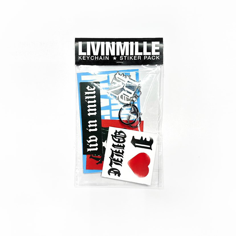 LIVINMILLE STICKER PACK + KEYCHAIN - LIV IN MILLE