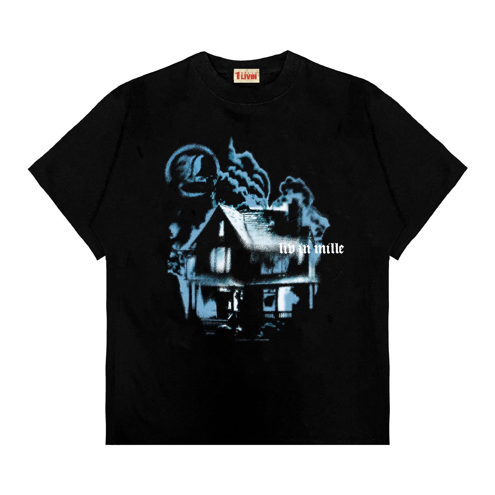 DISSARAY BLACK TEE - LIV IN MILLE