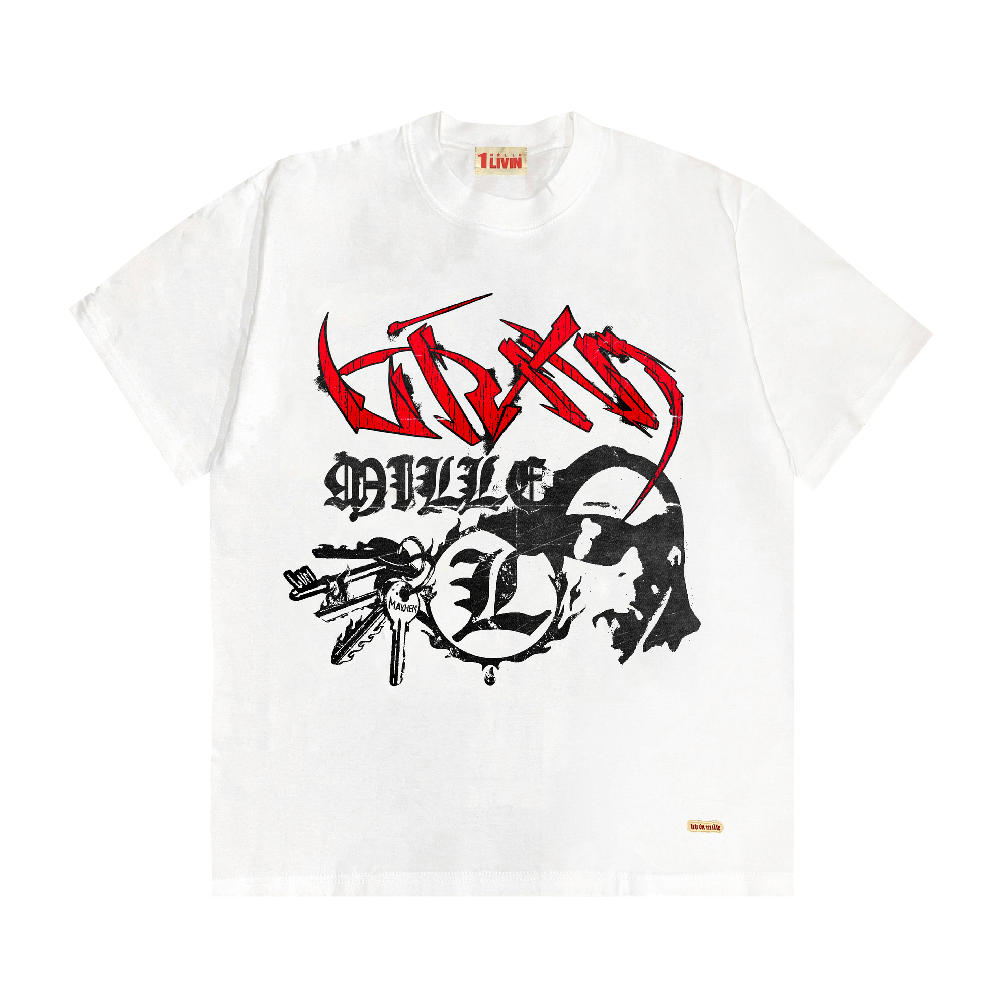 MAYHEM TEE - LIV IN MILLE
