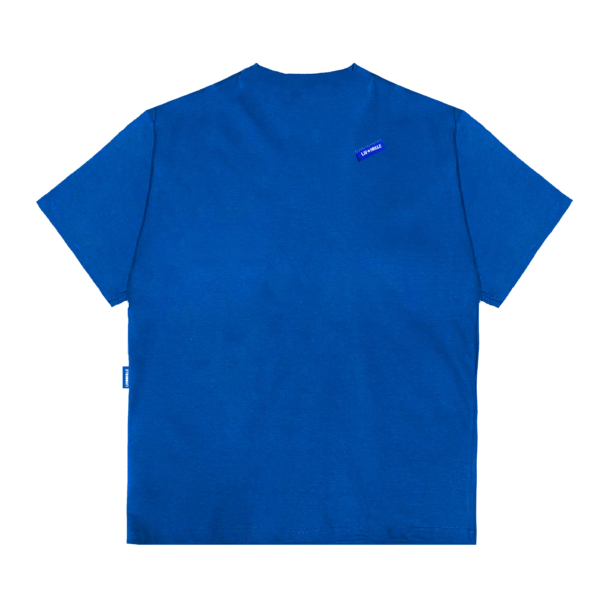 MESSY BLUE TEE - LIV IN MILLE