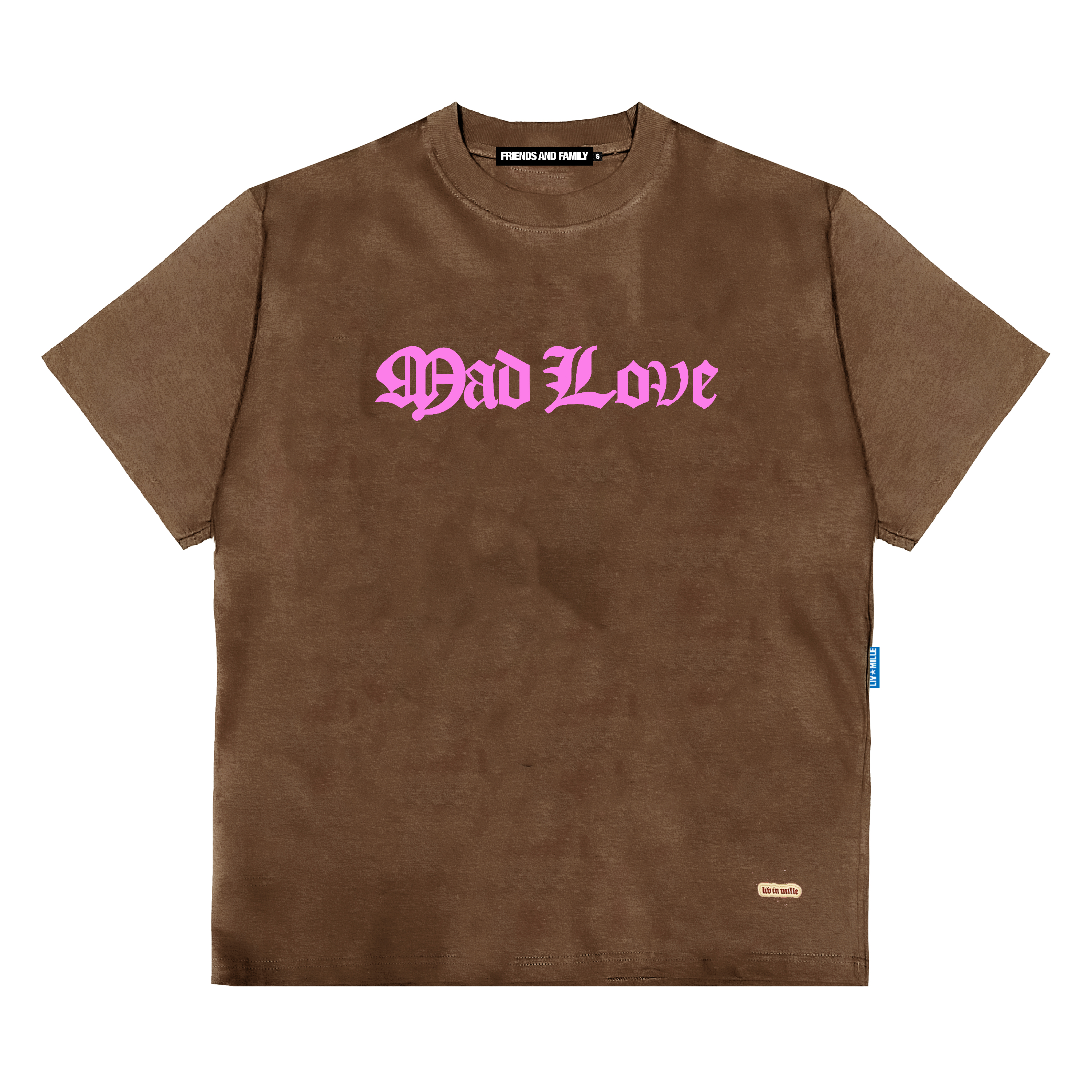 FNF BROWN TEE - LIV IN MILLE