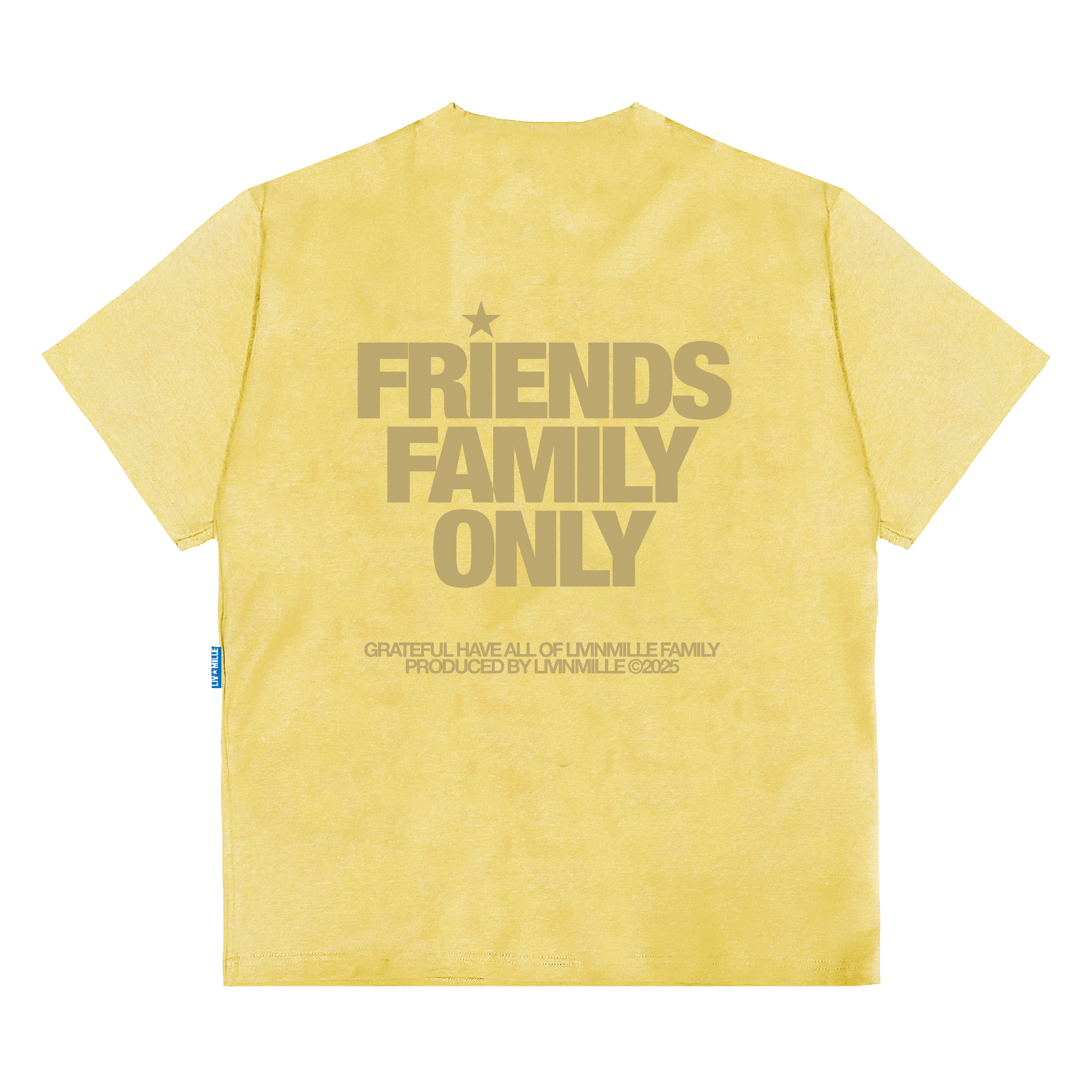 FNF YELLOW TEE - LIV IN MILLE