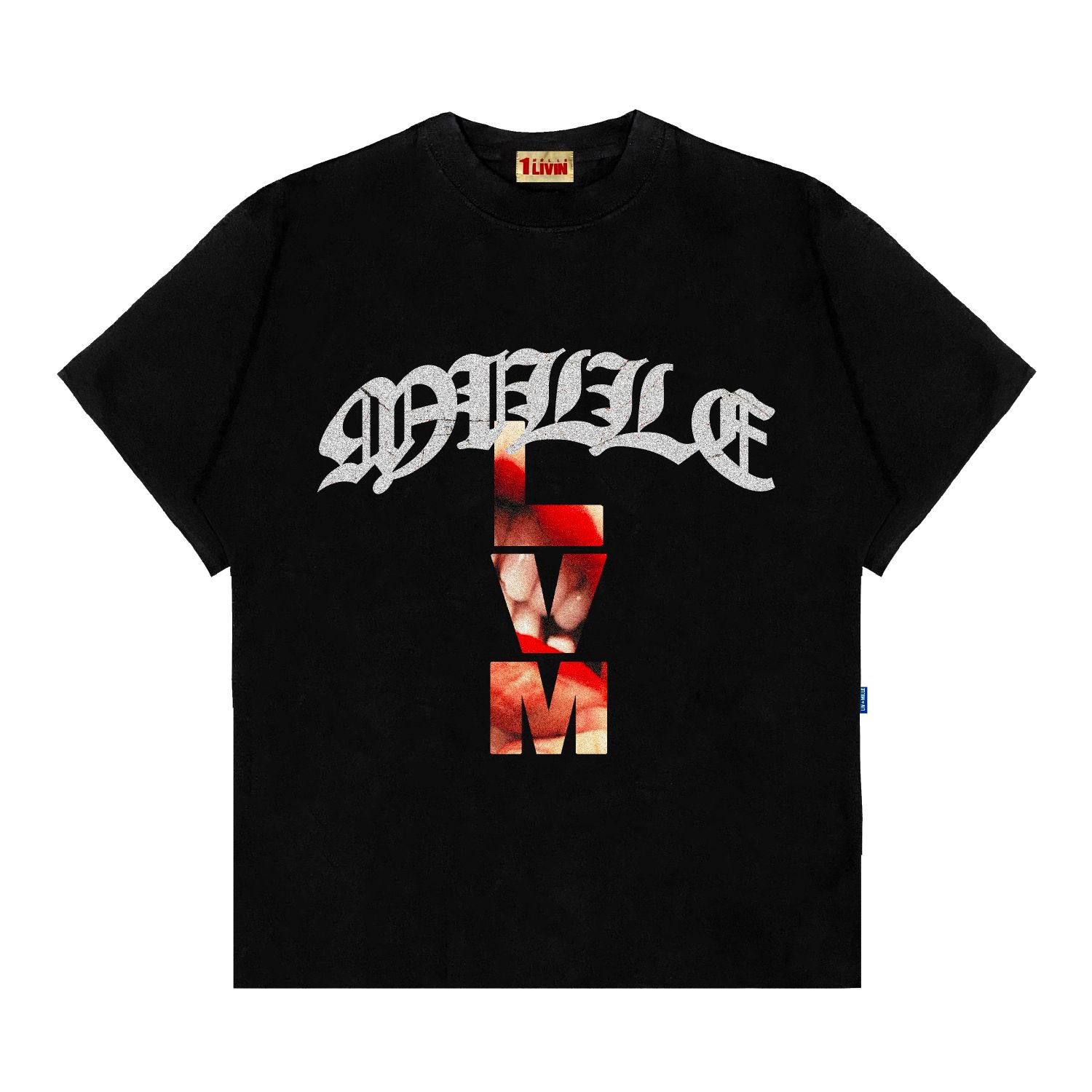 MASKING TEE - LIV IN MILLE