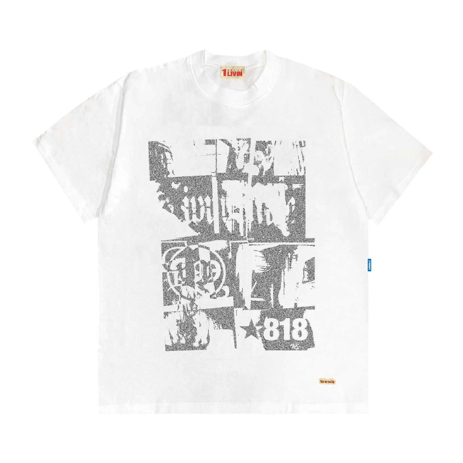 MASKING TEE - LIV IN MILLE