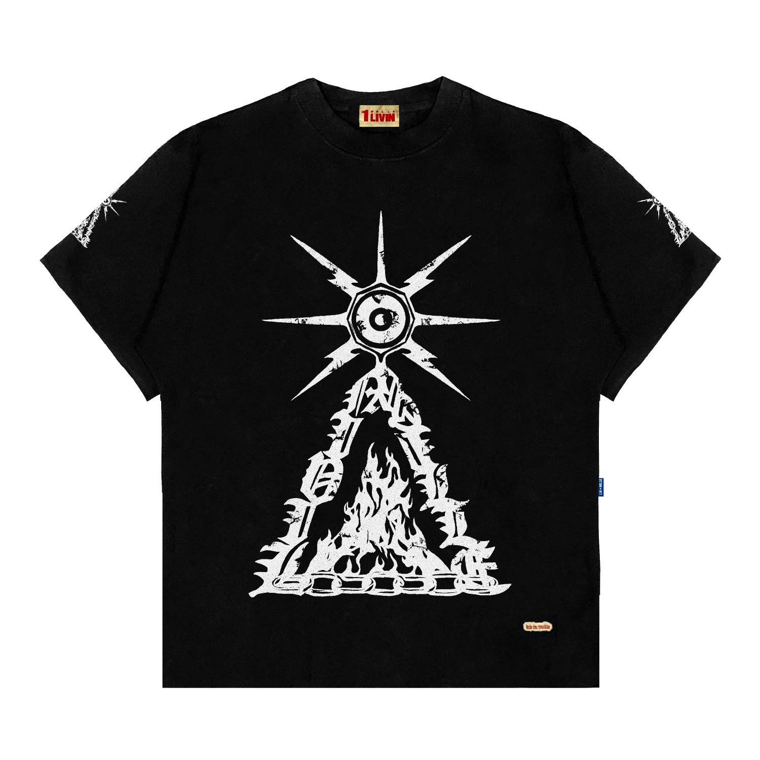 MASKING TEE - LIV IN MILLE