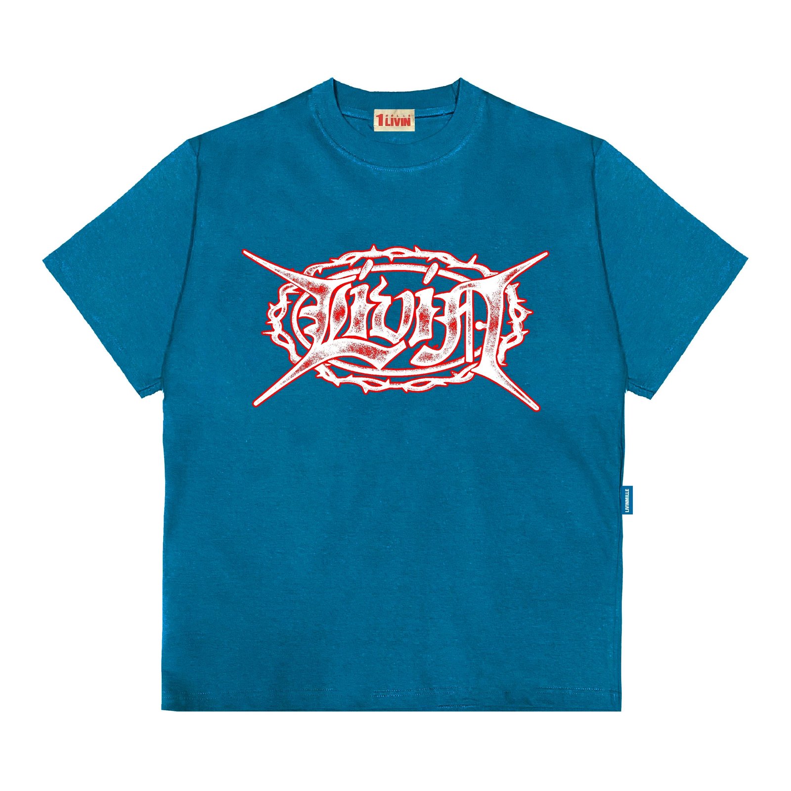 FLAW WHITE TEE - LIV IN MILLE - TO COOL TO BE CARELESS