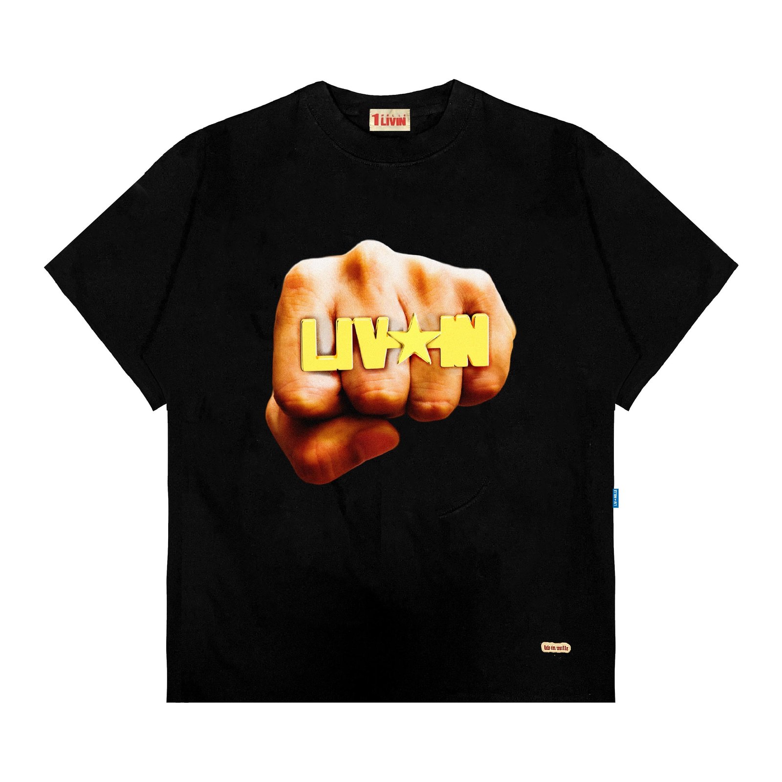 FLAW WHITE TEE - LIV IN MILLE - TO COOL TO BE CARELESS