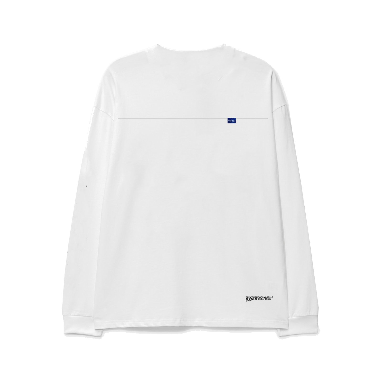 FLAW WHITE TEE - LIV IN MILLE - TO COOL TO BE CARELESS