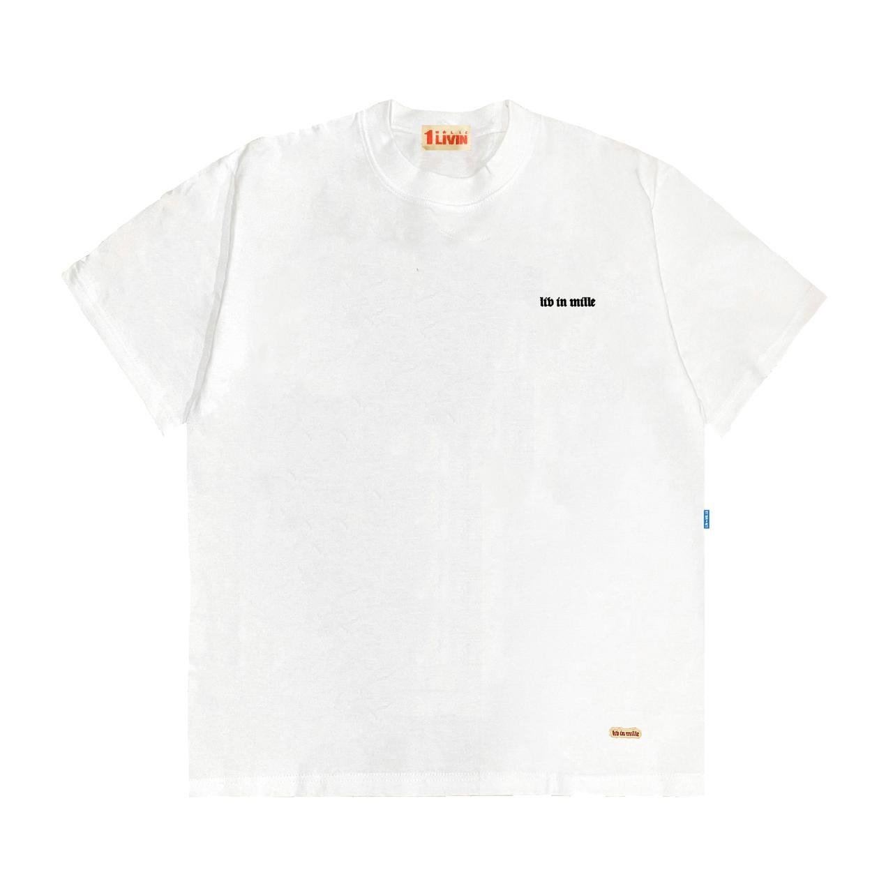 ETHEREAL WHITE TEE - LIV IN MILLE - TO COOL TO BE CARELESS
