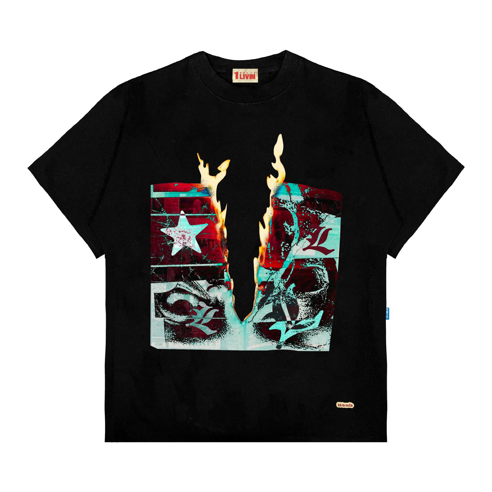 WORLD TEE WHITE - LIV IN MILLE - TO COOL TO BE CARELESS