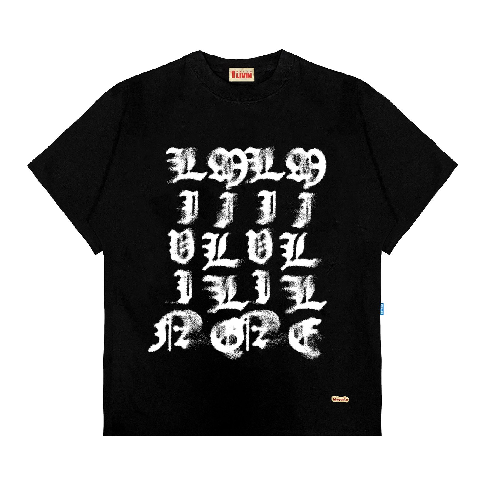 WORLD TEE WHITE - LIV IN MILLE - TO COOL TO BE CARELESS