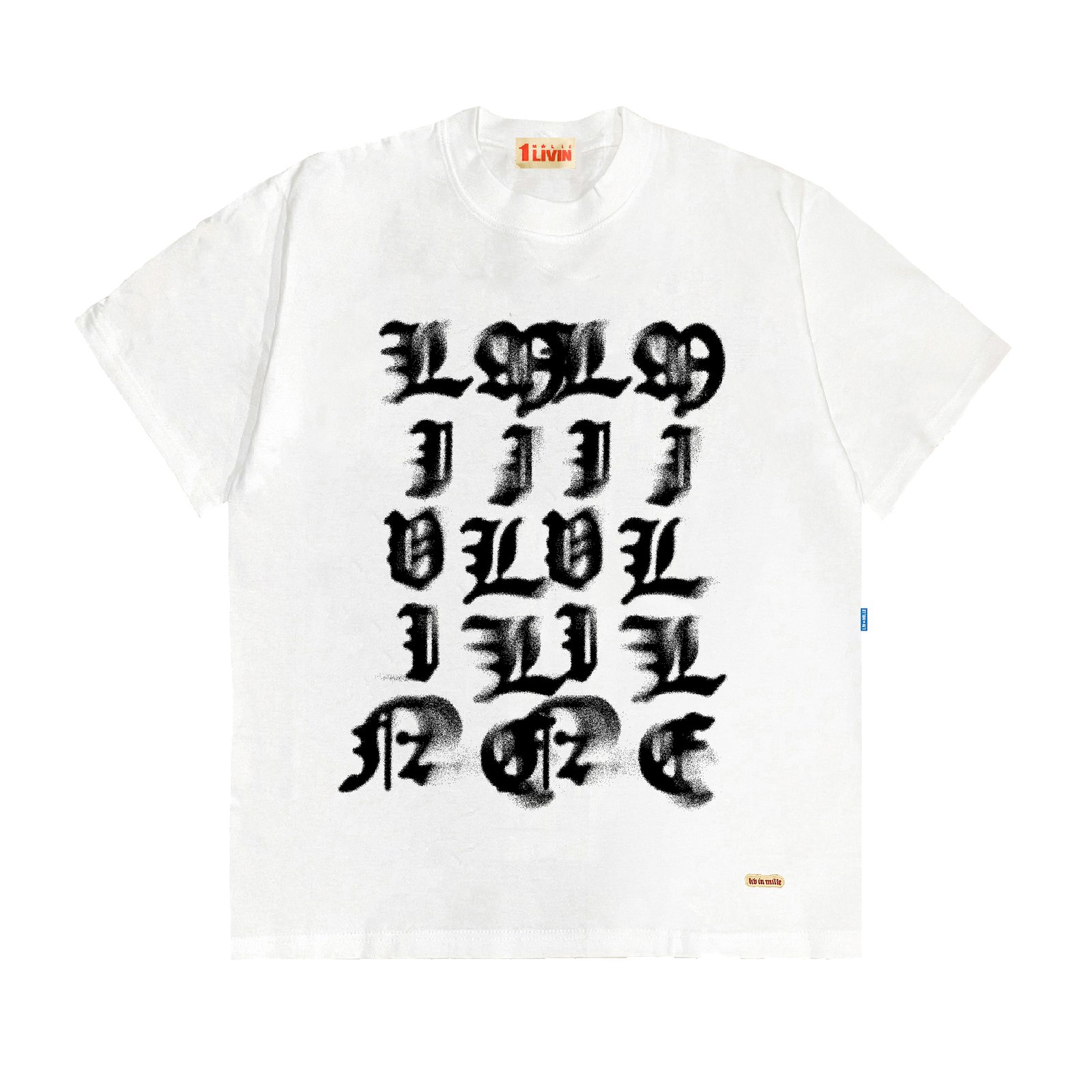 WORLD TEE WHITE - LIV IN MILLE - TO COOL TO BE CARELESS
