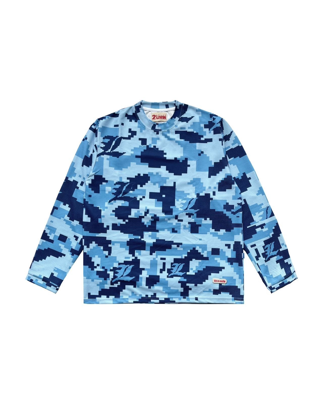 LVM WAFFLE CAMO BLUE - LIV IN MILLE - TO COOL TO BE CARELESS