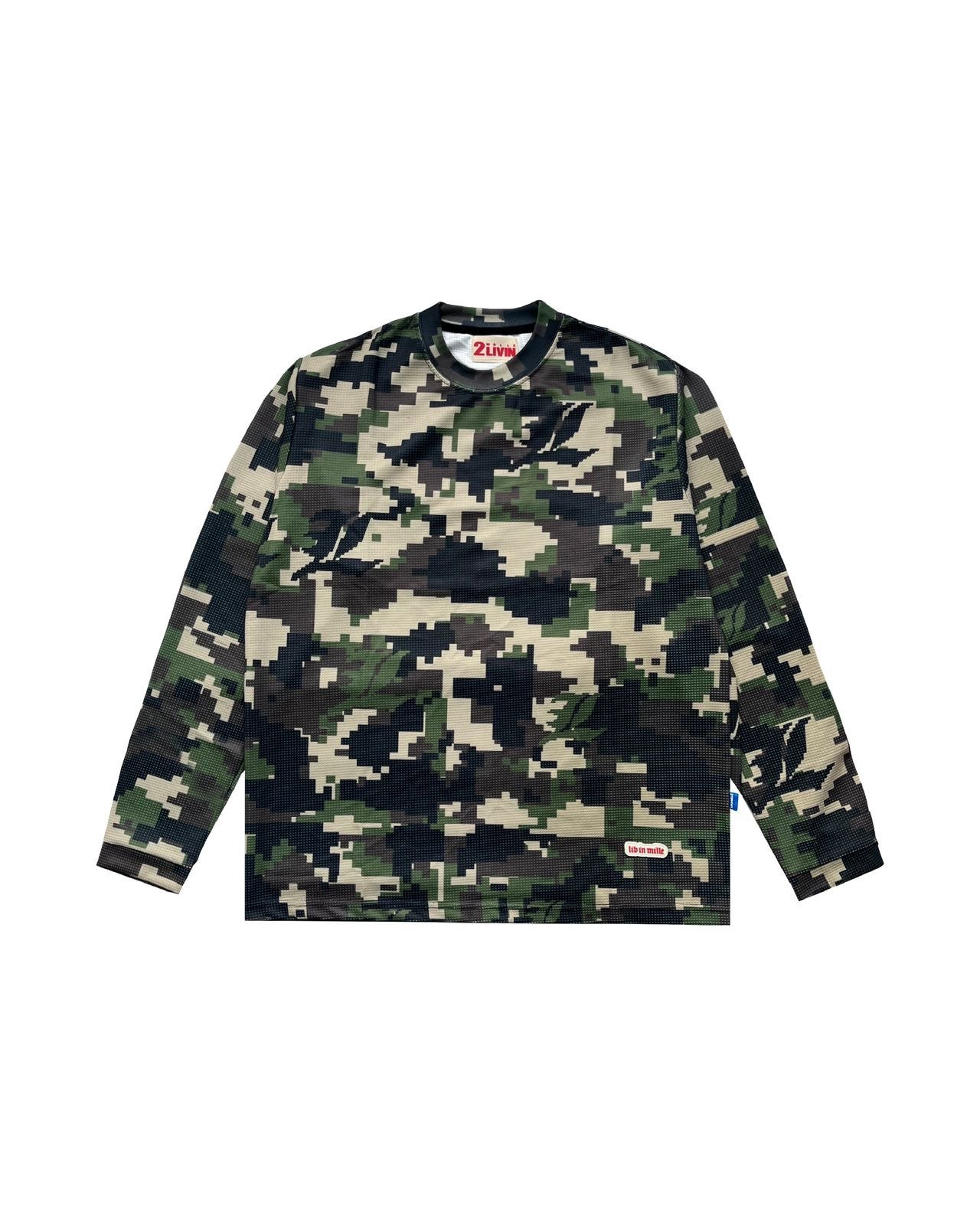 LVM WAFFLE CAMO GREEN - LIV IN MILLE - TO COOL TO BE CARELESS