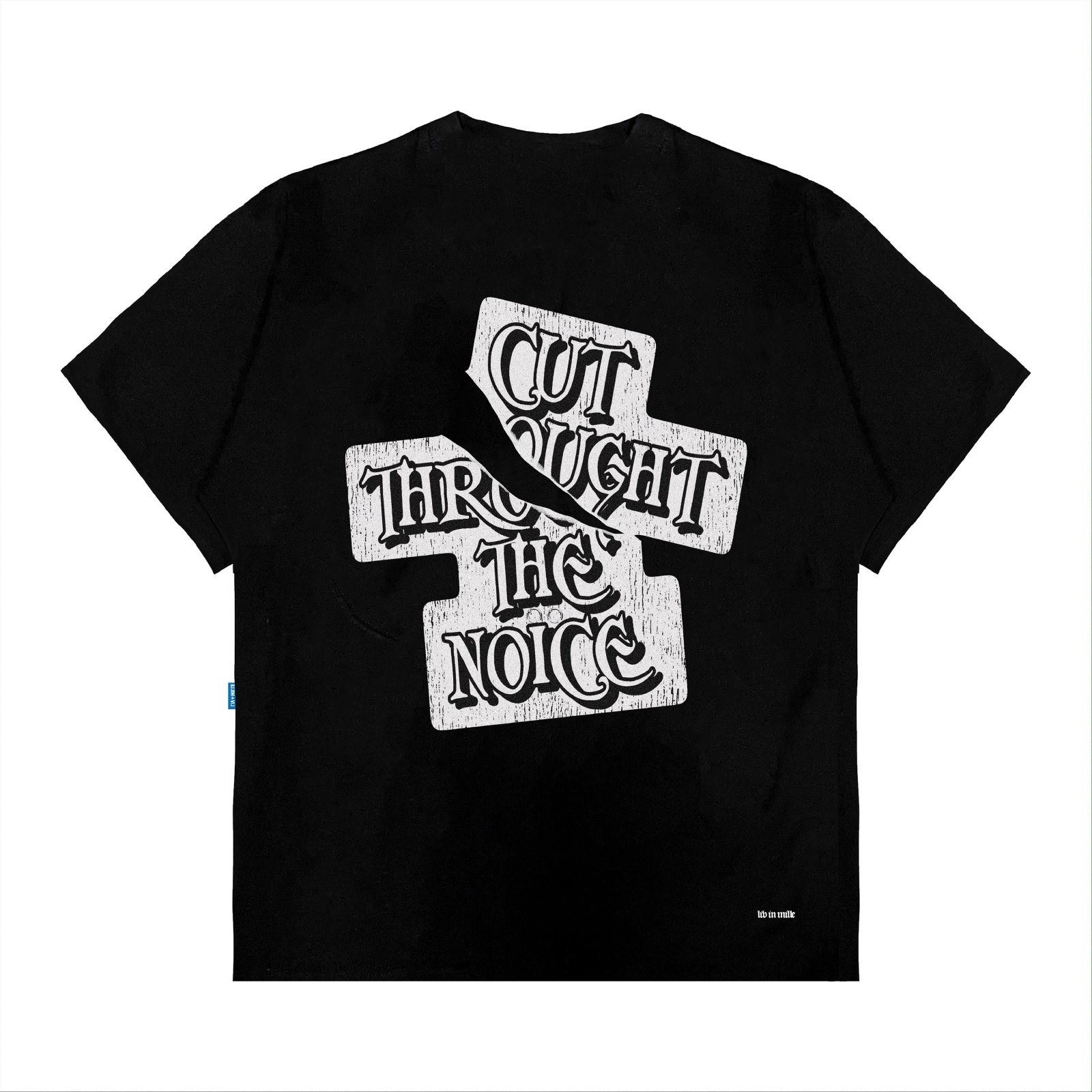MOMENT RING BLACK TEE - LIV IN MILLE - TO COOL TO BE CARELESS