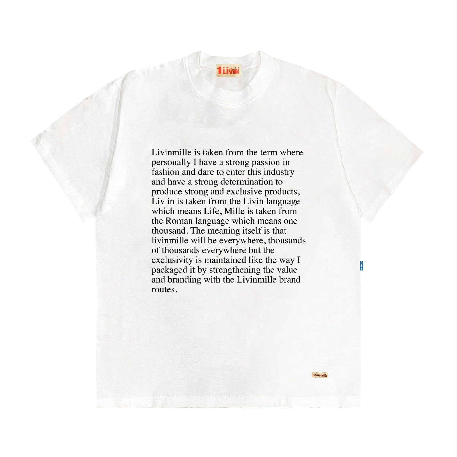 MOMENT RING BLACK TEE - LIV IN MILLE - TO COOL TO BE CARELESS