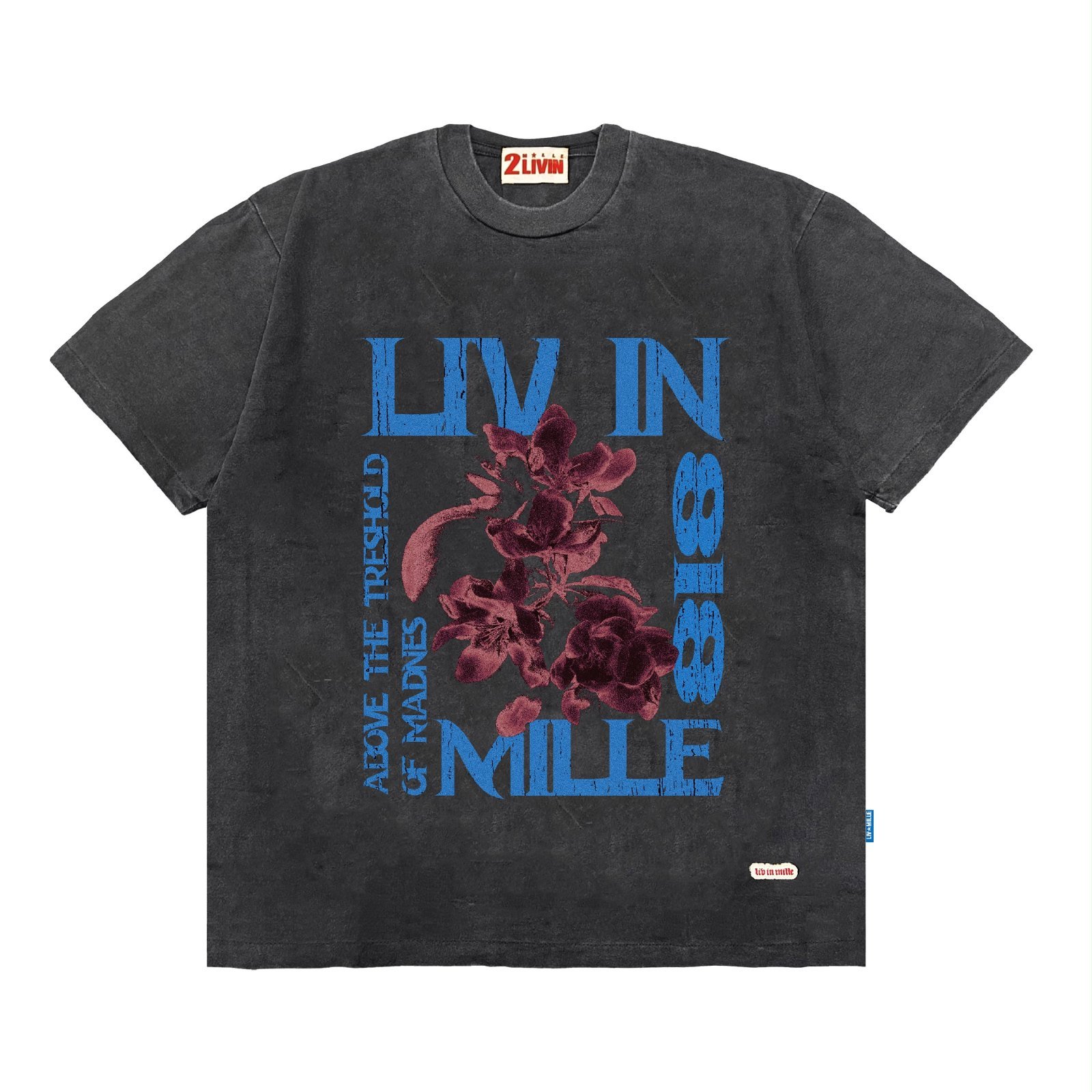 MOMENT RING BLACK TEE - LIV IN MILLE - TO COOL TO BE CARELESS
