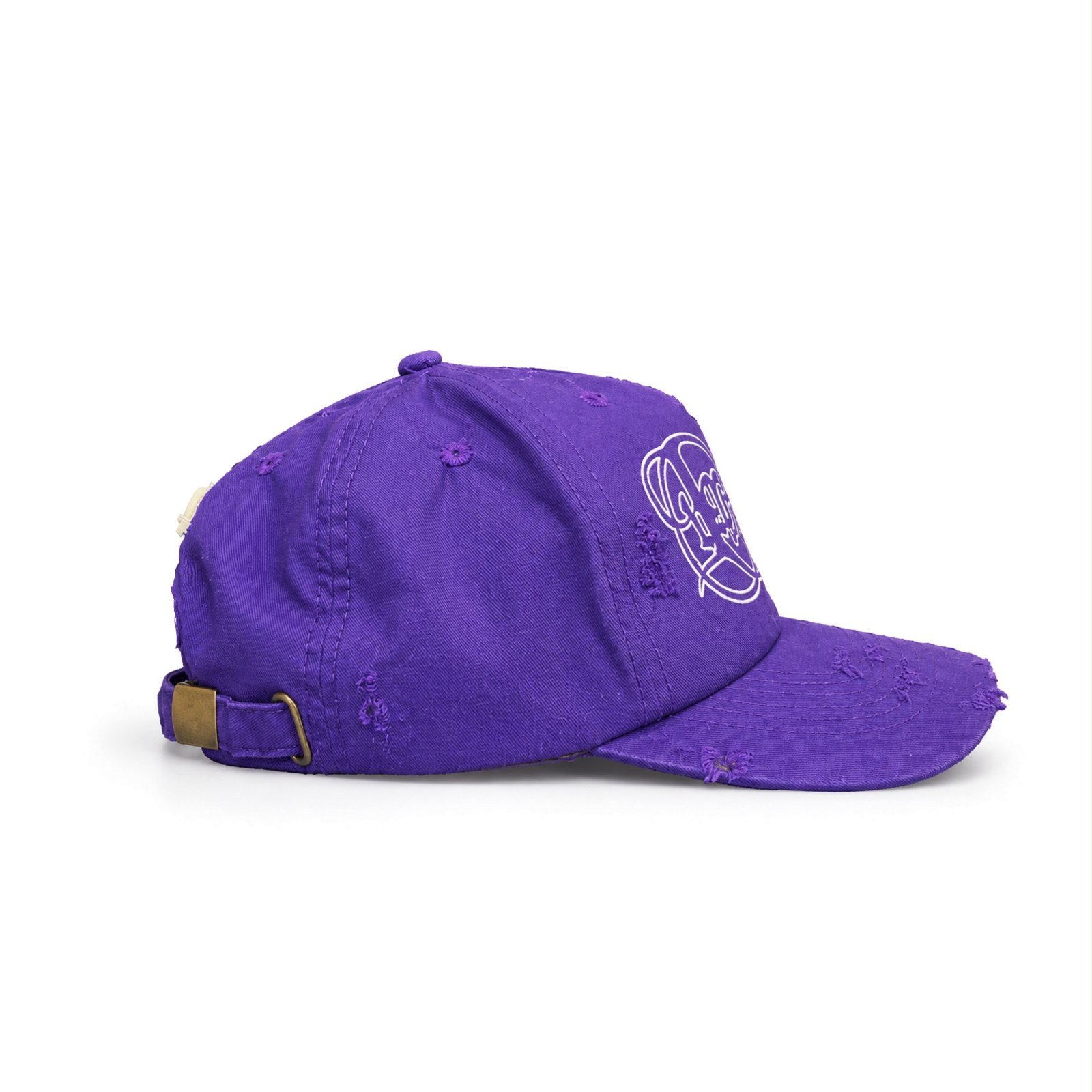 DISTRESSED PURPLE CAPS - LIV IN MILLE - TO COOL TO BE CARELESS