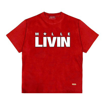 TM RED TEE - LIV IN MILLE